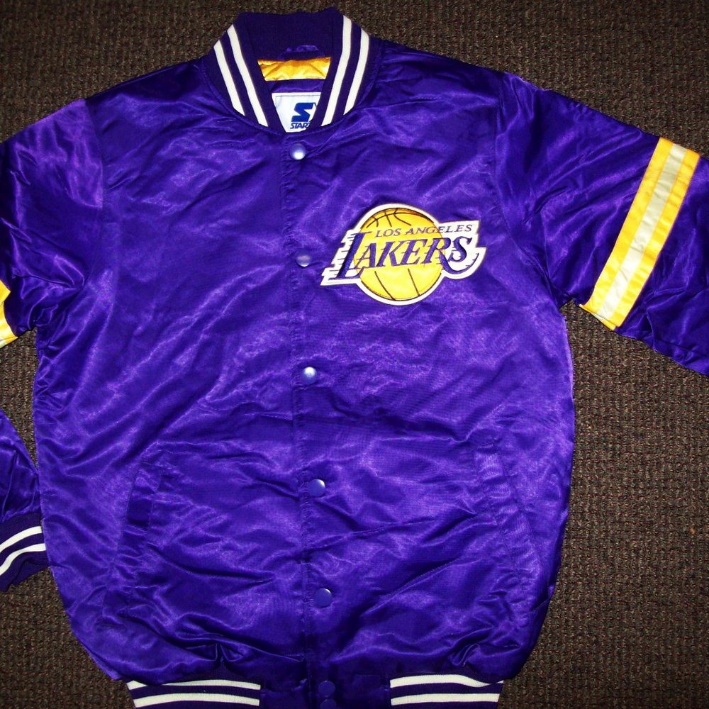 LOS ANGELES LAKERS NBA Starter Jacket S 2X - Picture 6 of 8